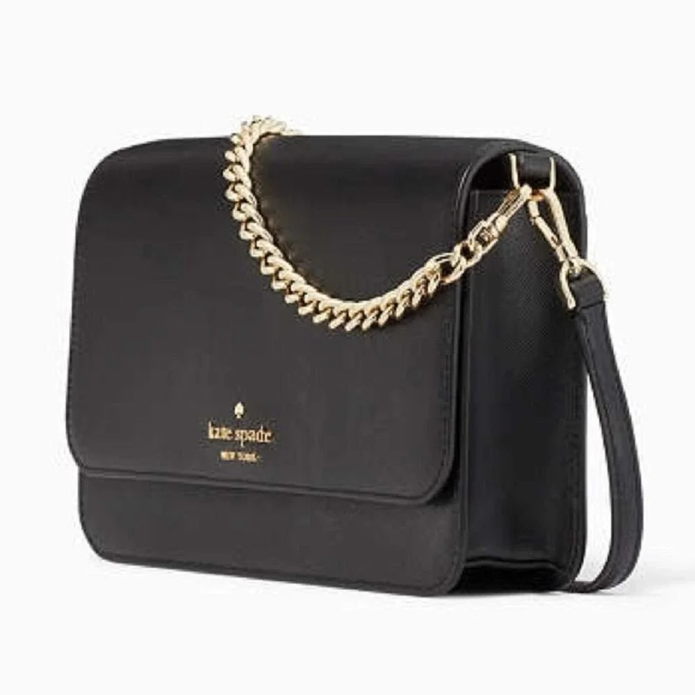 NWOT Kate Spade Madison Medium Saffiano Flap Convertible Crossbody Purse Box Bag